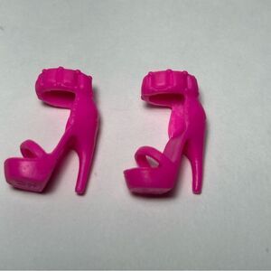 Genuine Barbie Shoes Dark Pink Strappy Heels